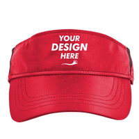 Core 365 Drive Performance Visor, Classic Red / Carbon, Front view, Mockup