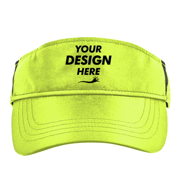 Core 365 Drive Performance Visor, Safety Yellow / Carbon, Front view, Mockup