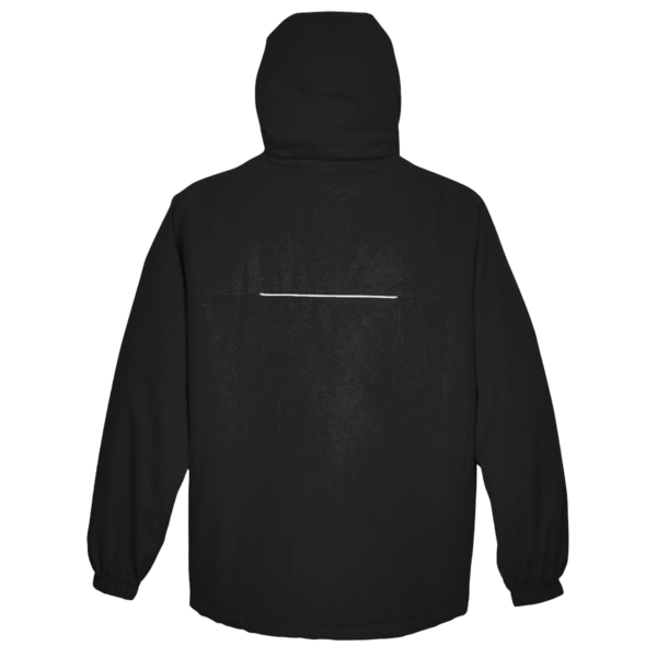Core 365 Men's Brisk Insulated Jacket, Black, Back view