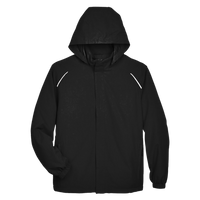 Core 365 Men's Brisk Insulated Jacket, Black, Front view