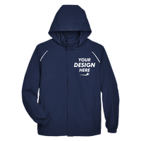Core 365 Men's Brisk Insulated Jacket, Classic Navy, Front view, Mockup