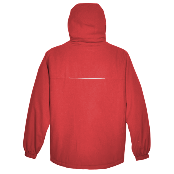 Core 365 Men's Brisk Insulated Jacket, Classic Red, Back view