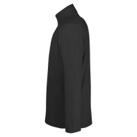 Core 365 Men's Fusion ChromaSoft™ Pique Quarter-Zip Pullover, Black, Left Sleeve view