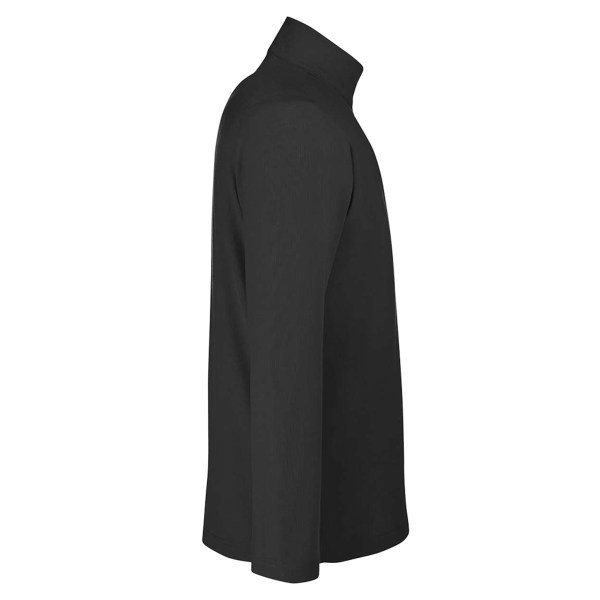 Core 365 Men's Fusion ChromaSoft™ Pique Quarter-Zip Pullover, Black, Right Sleeve view