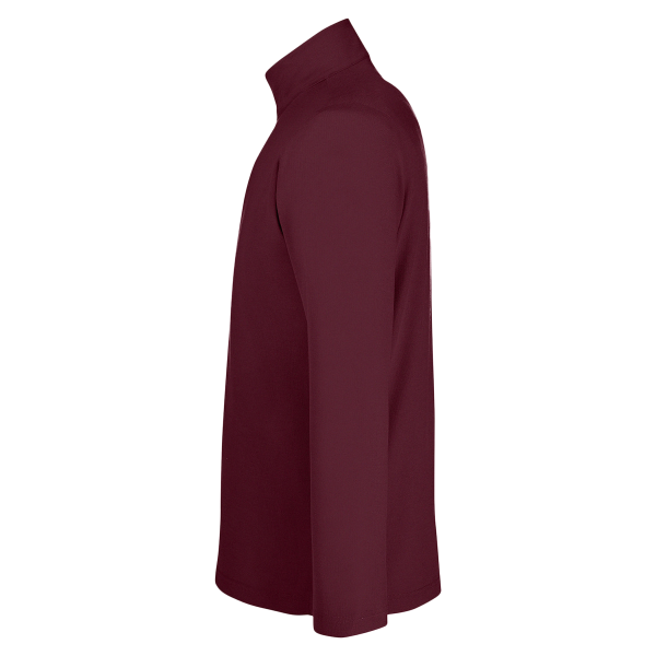 Core 365 Men's Fusion ChromaSoft™ Pique Quarter-Zip Pullover, Burgundy, Left Sleeve view