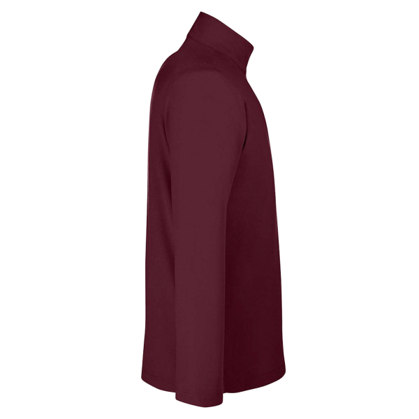Core 365 Men's Fusion ChromaSoft™ Pique Quarter-Zip Pullover, Burgundy, Right Sleeve view