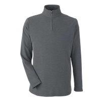 Core 365 Men's Fusion ChromaSoft™ Pique Quarter-Zip Pullover, Carbon Heather, Front view
