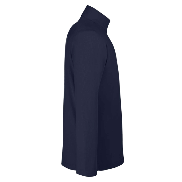 Core 365 Men's Fusion ChromaSoft™ Pique Quarter-Zip Pullover, Classic Navy, Right Sleeve view