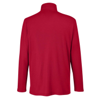Core 365 Men's Fusion ChromaSoft™ Pique Quarter-Zip Pullover, Classic Red, Back view