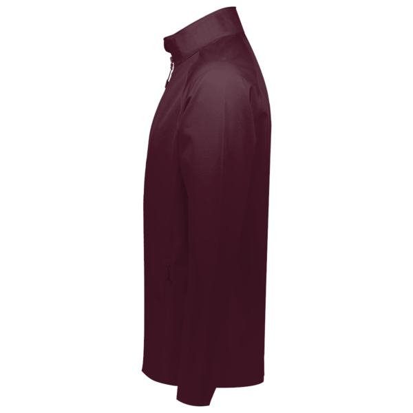 Core 365 Men's Journey Fleece Jacket, Burgundy, Left Sleeve view