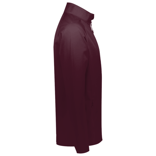 Core 365 Men's Journey Fleece Jacket, Burgundy, Right Sleeve view