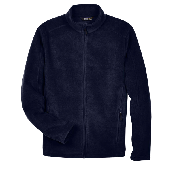 Core 365 Men's Journey Fleece Jacket, Classic Navy, Front view