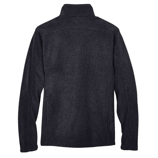Core 365 Men's Journey Fleece Jacket, Heather Charcoal, Back view