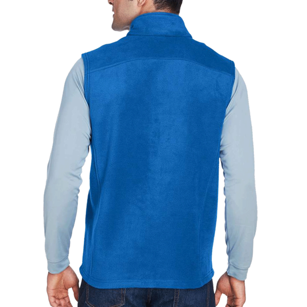 Core 365 Men's Journey Fleece Vest, True Royal, Back view