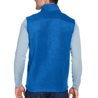 Core 365 Men's Journey Fleece Vest, True Royal, Back view