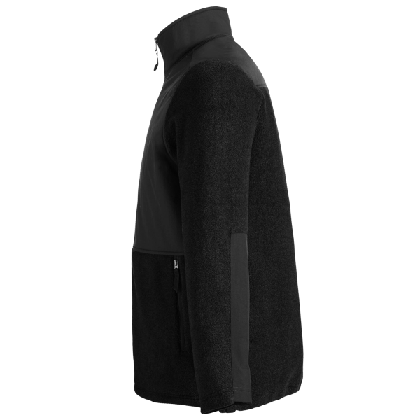 Core 365 Men's Journey Summit Hybrid Full-Zip, Black / Black, Left Sleeve view