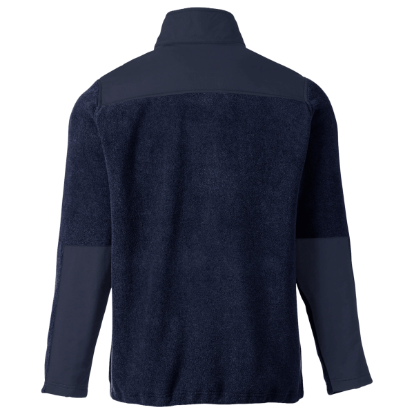 Core 365 Men's Journey Summit Hybrid Full-Zip, Classic Navy / Classic Navy, Back view