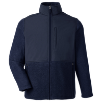 Core 365 Men's Journey Summit Hybrid Full-Zip, Classic Navy / Classic Navy, Front view