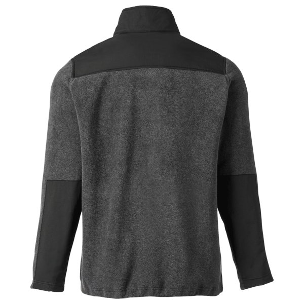 Core 365 Men's Journey Summit Hybrid Full-Zip, Heather Charcoal / Black, Back view