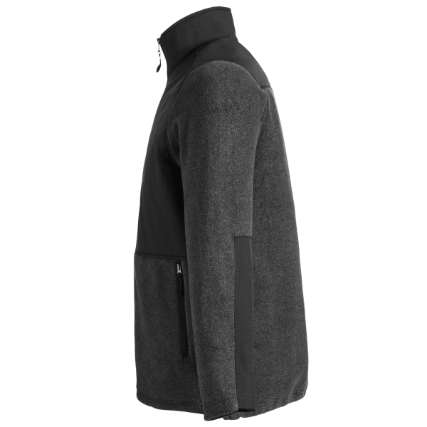 Core 365 Men's Journey Summit Hybrid Full-Zip, Heather Charcoal / Black, Left Sleeve view