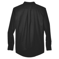 Core 365 Men's Operate Twill Dress Shirt, Black, Back view