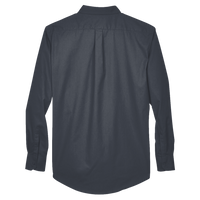 Core 365 Men's Operate Twill Dress Shirt, Carbon, Back view
