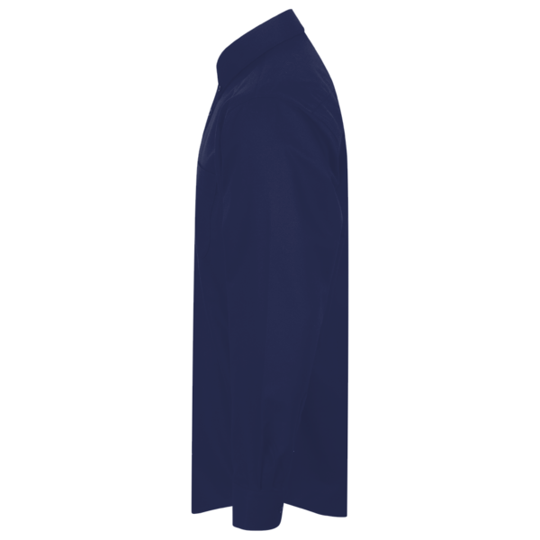 Core 365 Men's Operate Twill Dress Shirt, Classic Navy, Left Sleeve view