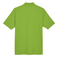 Core 365 Men's Origin Performance Piqué Polo, Acid Green, Back view