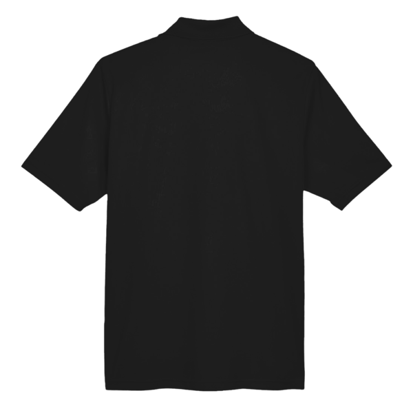 Core 365 Men's Origin Performance Piqué Polo, Black, Back view