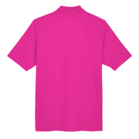 Core 365 Men's Origin Performance Piqué Polo, Bright Magenta, Back view