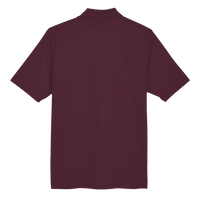 Core 365 Men's Origin Performance Piqué Polo, Burgundy, Back view