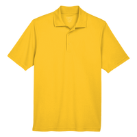 Core 365 Men's Origin Performance Piqué Polo, Campus Gold, Front view