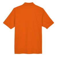 Core 365 Men's Origin Performance Piqué Polo, Campus Orange, Back view