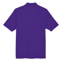 Core 365 Men's Origin Performance Piqué Polo, Campus Purple, Back view