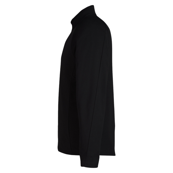 Core 365 Men's Origin Performance Pique Quarter-Zip Pullover, Black / Carbon, Left Sleeve view
