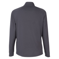 Core 365 Men's Origin Performance Pique Quarter-Zip Pullover, Carbon / Black, Back view
