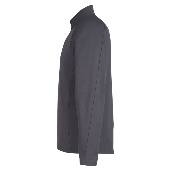 Core 365 Men's Origin Performance Pique Quarter-Zip Pullover, Carbon / Black, Left Sleeve view