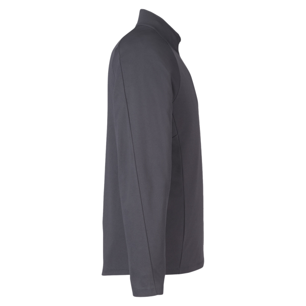 Core 365 Men's Origin Performance Pique Quarter-Zip Pullover, Carbon / Black, Right Sleeve view