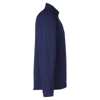 Core 365 Men's Origin Performance Pique Quarter-Zip Pullover, Classic Navy Heather / Carbon, Right Sleeve view