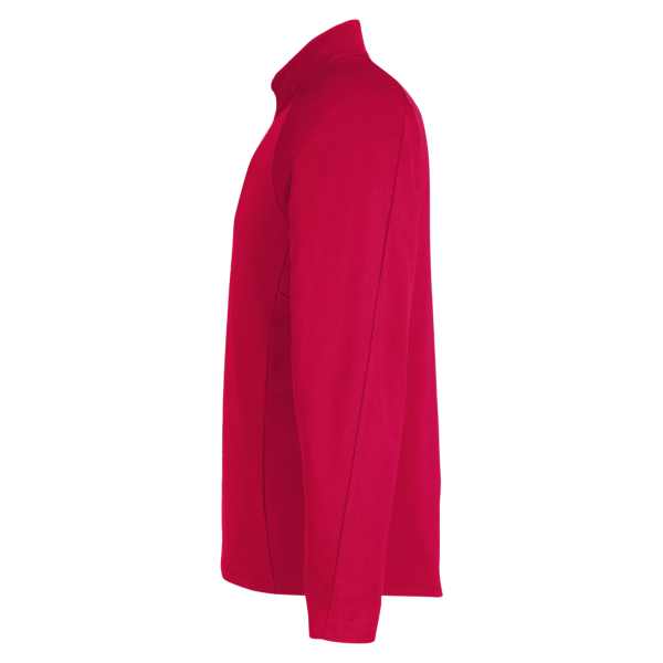 Core 365 Men's Origin Performance Pique Quarter-Zip Pullover, Classic Red / Carbon, Left Sleeve view