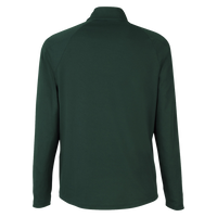 Core 365 Men's Origin Performance Pique Quarter-Zip Pullover, Forest / Carbon, Back view
