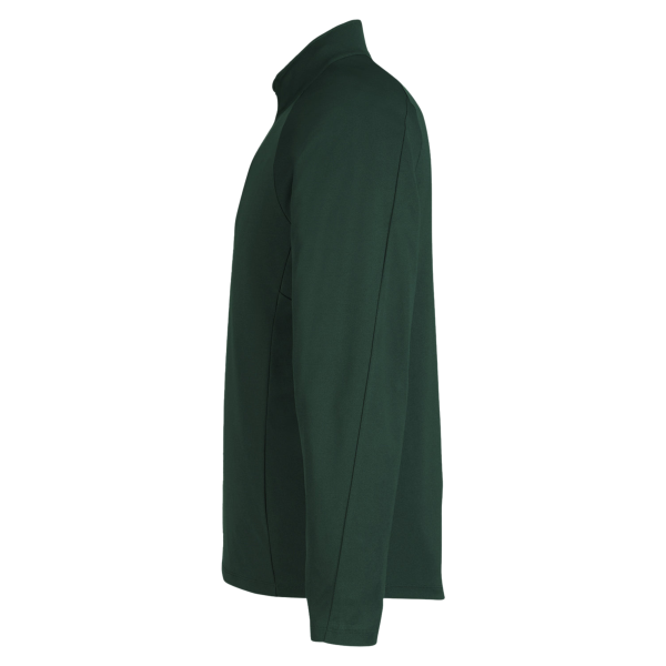 Core 365 Men's Origin Performance Pique Quarter-Zip Pullover, Forest / Carbon, Left Sleeve view