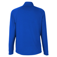 Core 365 Men's Origin Performance Pique Quarter-Zip Pullover, True Royal / Carbon, Back view