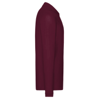 Core 365 Men's Pinnacle Performance Long Sleeve Piqué Polo, Burgundy, Right Sleeve view