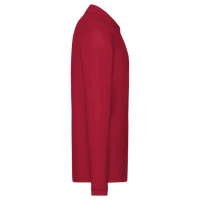 Core 365 Men's Pinnacle Performance Long Sleeve Piqué Polo, Classic Red, Right Sleeve view