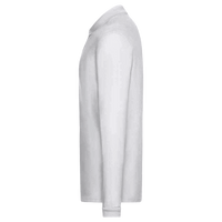 Core 365 Men's Pinnacle Performance Long Sleeve Piqué Polo, White, Left Sleeve view