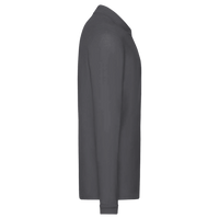 Core 365 Men's Pinnacle Performance Long Sleeve Piqué Polo with Pocket, Carbon, Right Sleeve view