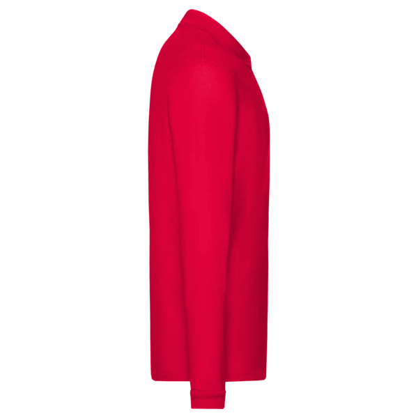 Core 365 Men's Pinnacle Performance Long Sleeve Piqué Polo with Pocket, Classic Red, Right Sleeve view