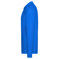 Core 365 Men's Pinnacle Performance Long Sleeve Piqué Polo with Pocket, True Royal, Left Sleeve view