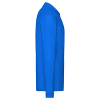 Core 365 Men's Pinnacle Performance Long Sleeve Piqué Polo with Pocket, True Royal, Right Sleeve view